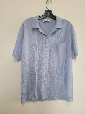 Montagut Paris Polo Shirt Short Sleeve Front Pocket Size 5 Blue